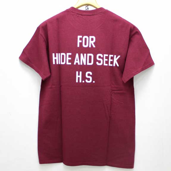 HIDE&SEEK FOR H.S. S/S Tee (14sa):BURGUNDY