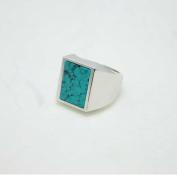 HIDE&SEEK Turquoise Ring (Square-14ws)