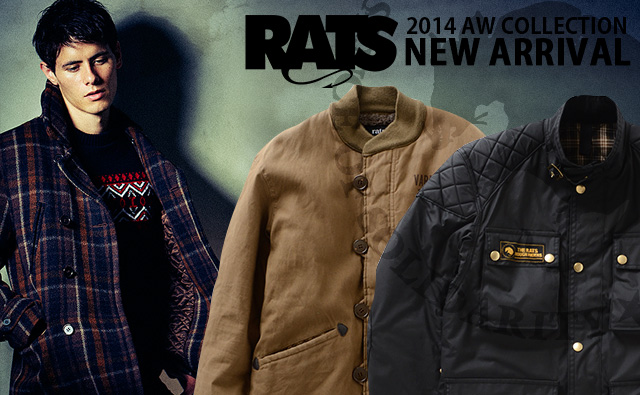 RATS ラッツ 14AW アウター、ニットなど8点入荷いたしました