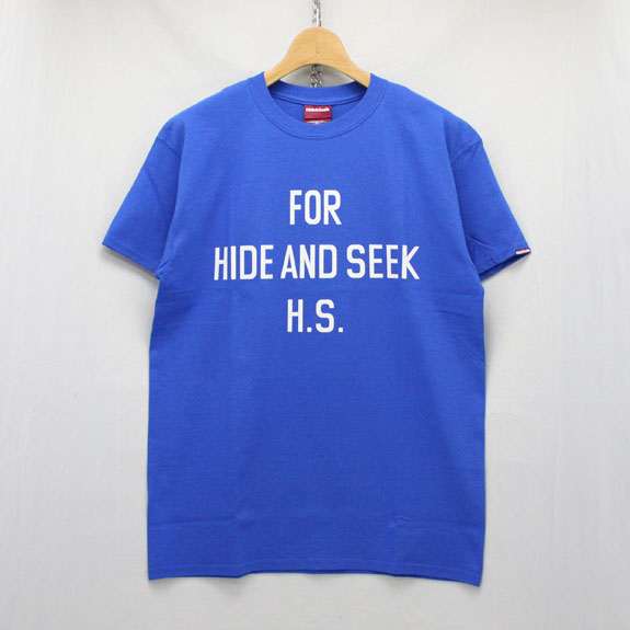 HIDE&SEEK For H.S. S/S Tee (15ss):BLUE×WHITE