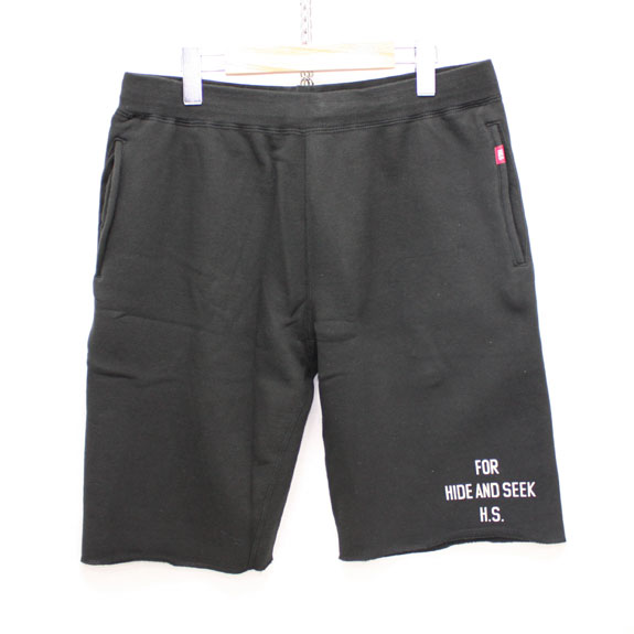 HIDE&SEEK Sweat Shorts (15ss):BLACK