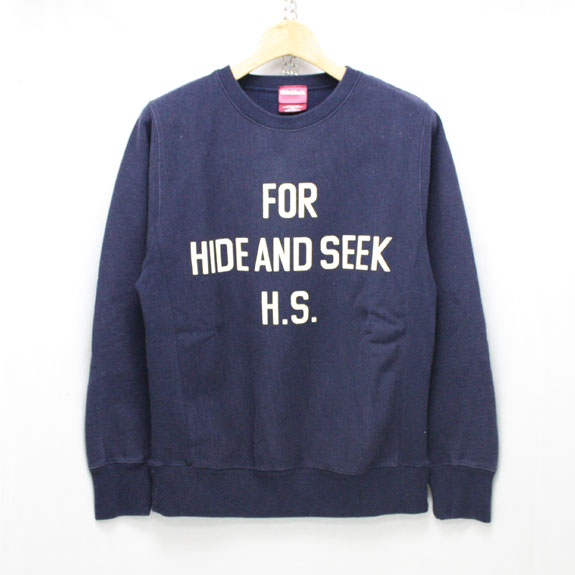 HIDE&SEEK For H.S. Sweat Shirt (15aw) NAVY