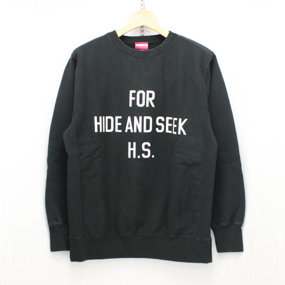 HIDE&SEEK For H.S. Sweat Shirt (15aw) BLACK