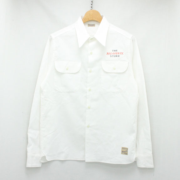 BELAFONTE RAGTIME CHAMBRAY SHIRT (THE BELAFONTE STORE PATCH):WHITE