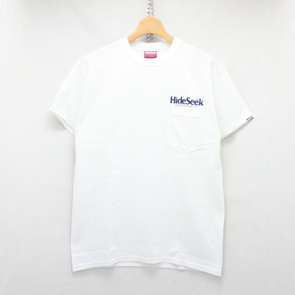 HIDE&SEEK Logo Pocket S/S Tee (16ss):WHITE