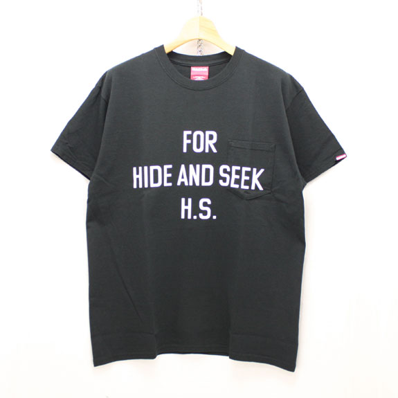 HIDE&SEEK For H.S. Pocket S/S Tee (16ss):BLACK