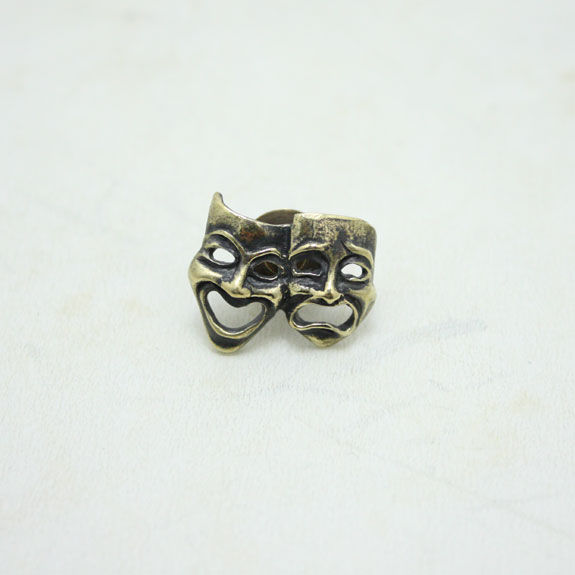 RATS TWO FACE PINS:BRASS