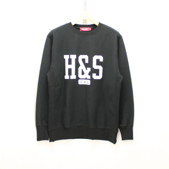 HIDE&SEEK H&S Sweat Shirt:BLACK