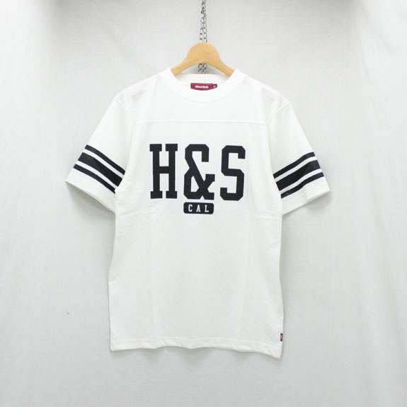 HIDE&SEEK Football S/S Shirt (18ss):WHITE